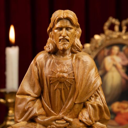 Jesus Christ Statue, Catholic Gifts Women and Men, Meditation Accessories, Christian Decor, Religious Gifts, Small Jesus Figurine, Spiritual and Zen Decor in Saudi Arabia