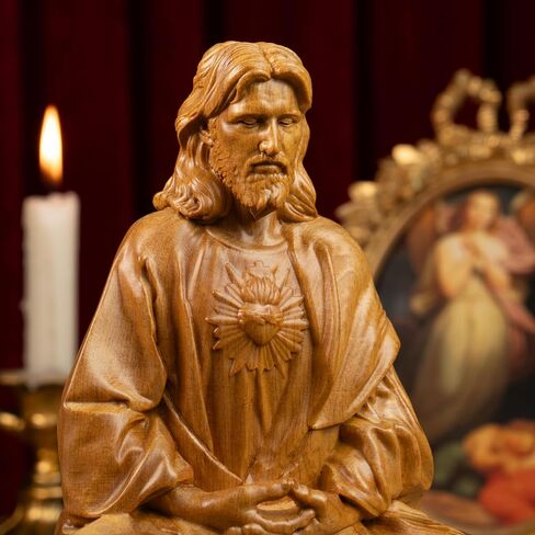 Jesus Christ Statue, Catholic Gifts Women and Men, Meditation Accessories, Christian Decor, Religious Gifts, Small Jesus Figurine, Spiritual and Zen Decor in Saudi Arabia