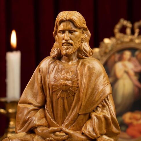 Jesus Christ Statue, Catholic Gifts Women and Men, Meditation Accessories, Christian Decor, Religious Gifts, Small Jesus Figurine, Spiritual and Zen Decor in Saudi Arabia