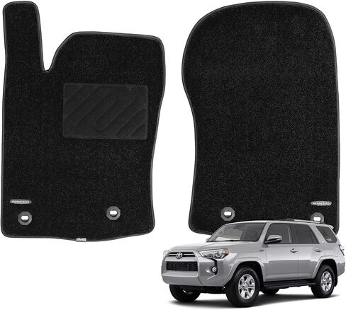 WENNEBIRD Superior Carpet Floor Mats for 2013-2024 Toyota 4Runner (5th Gen), 0.6 Inch Thickness Rugs, Premium All Weather Anti-Slip Waterproof Floor Liners - 3pc in Kuwait