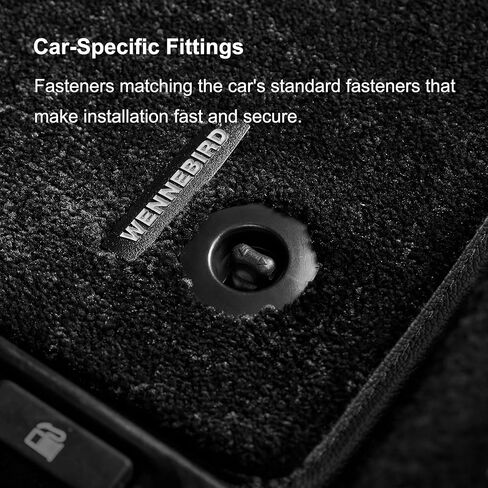 WENNEBIRD Superior Carpet Floor Mats for 2013-2024 Toyota 4Runner (5th Gen), 0.6 Inch Thickness Rugs, Premium All Weather Anti-Slip Waterproof Floor Liners - 3pc in Kuwait