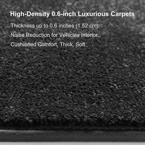 WENNEBIRD Superior Carpet Floor Mats for 2013-2024 Toyota 4Runner (5th Gen), 0.6 Inch Thickness Rugs, Premium All Weather Anti-Slip Waterproof Floor Liners - 3pc in Kuwait