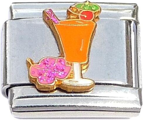 Tropical Drink Hibiscus Flower Cherry Italian Charm in Saudi Arabia