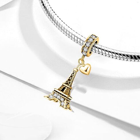 سحر سلسلة القلب الذهبي MadeOne لسحر سحر سحر الفضة للأساور والقلائد ، والهدايا للنساء in Kuwait