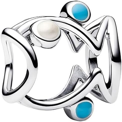 Sparkling Sea Dangle Charm Fit Women Bracelet Necklaces Fashion Gifts 925 Sterling Silver DIY Jewelry in Saudi Arabia