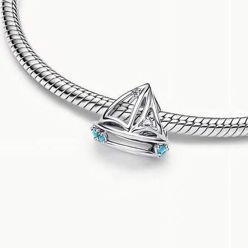 Sparkling Sea Dangle Charm Fit Women Bracelet Necklaces Fashion Gifts 925 Sterling Silver DIY Jewelry in Saudi Arabia