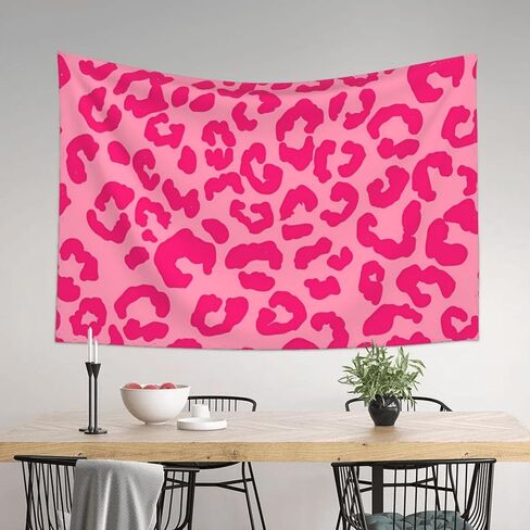 KOSUES 80s Hot Pink Kiss Lips Tapestry Wall Hanging Tapestries Wall Backdrop Room Poster Art Aesthetic Decor for Home Office Bedroom Living Room Dorm 60x40 Inch in Kuwait