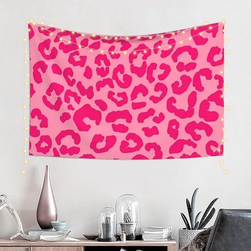 KOSUES 80s Hot Pink Kiss Lips Tapestry Wall Hanging Tapestries Wall Backdrop Room Poster Art Aesthetic Decor for Home Office Bedroom Living Room Dorm 60x40 Inch in Kuwait