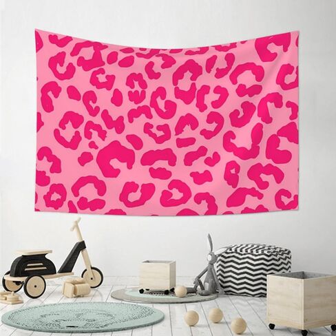 KOSUES 80s Hot Pink Kiss Lips Tapestry Wall Hanging Tapestries Wall Backdrop Room Poster Art Aesthetic Decor for Home Office Bedroom Living Room Dorm 60x40 Inch in Kuwait