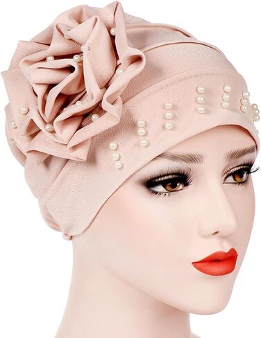 قبعات زهرة عمامة للسيدات Chemo Cap Cap Vintage Soft Toolies Beanies Headscarf Head Head Head Heat in Saudi Arabia