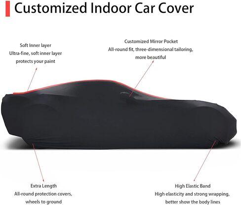 تغطية سيارة ناعمة مخصصة ل C7 Corvette 2014-2019 إكسسوارات للسيارات الداخلية للسيارات تحت الأرض والحماية من غبار التخزين (Stingray ، Grand Sport ، Z06 ، ZR1) in Kuwait