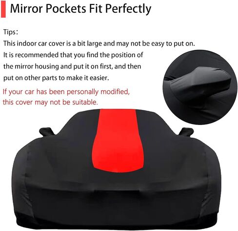 Soft Stretch Car Cover Custom-fit for C7 Corvette 2014-2019 Accessories for Indoor Underground Garage Car Show & Storage Dust Protection (Stingray, Grand Sport, Z06, ZR1) in Saudi Arabia