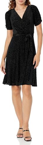 DKNY Women's Knot Sleeve Fit and Flare Dress in Saudi Arabia