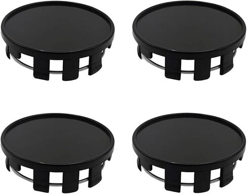 4 PCS Center Center CAPS ، 2.12 بوصة القطر الخارجي 1.96 بوصة قطر داخلي SNAP-in ABS CANTER CENTER CAPED ، CAR RIM CAPS Universal for Cars Tyre Association (Black) in Saudi Arabia
