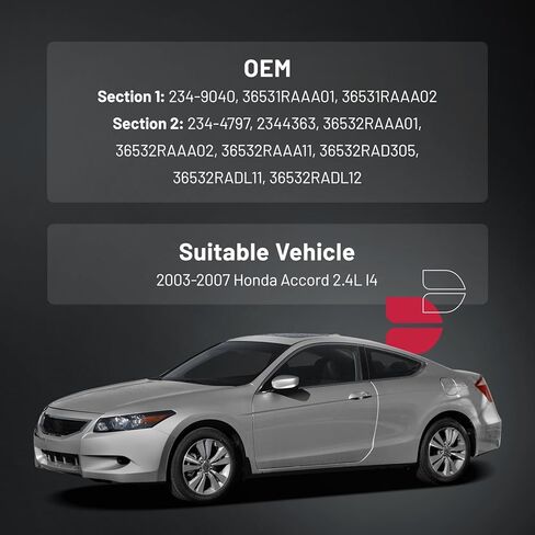 مستشعر Bdfhyk O2 Oxygen في اتجاه المصب 234-9040 234-4797 ، متوافق مع Honda Accord 2.4L L4 2003-2007 ، 36531RAA01 2344363 استبدال 2pcs in Saudi Arabia