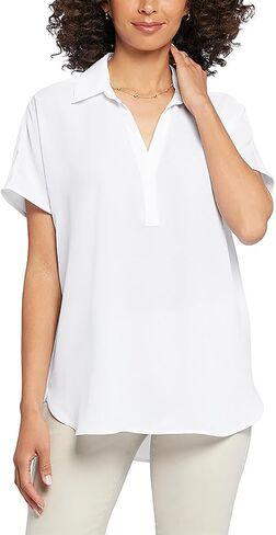 NYDJ Women's Short Sleeve Becky Blouse in Kuwait