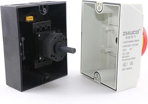 LW42BO-32/3BF 4BF 32A Two Position 3 Poles 4 Poles ON-Off Rotary Control Changeover Cam Switch with Waterproof Box(LW42BO-32 4BF 4P) in Saudi Arabia