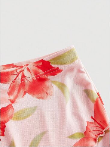 Milumia Women's Floral Print Bodycon Long Skirt High Waisted Fishtail Maxi Skirts in Kuwait