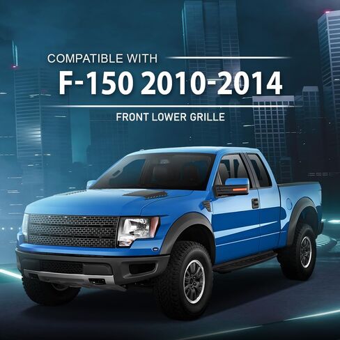 شبكة البليت السفلى مصببة إدراج أسود متوافق مع Ford F150 SVT Raptor 2010-2014 FO1036159 ، AL3Z17B968AA in Saudi Arabia