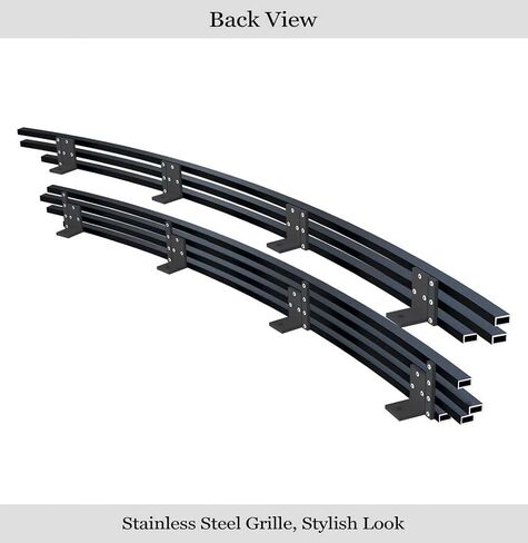 APS Compatible with Nissan Frontier 2001-2004 Main Upper Stainless Steel Black Horizontal Billet Front Grill Grille Insert N85419J in Saudi Arabia