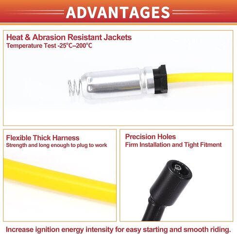 Acropix Car Spark Coll Coil Coil Coil Coil Coil Coil Tharness Cable Fit for Cadillac Escalade 8 Cyl 5.3L 8 Cyl 6.0L 2002-2006 No.12192133 - Pack of 8 in Saudi Arabia
