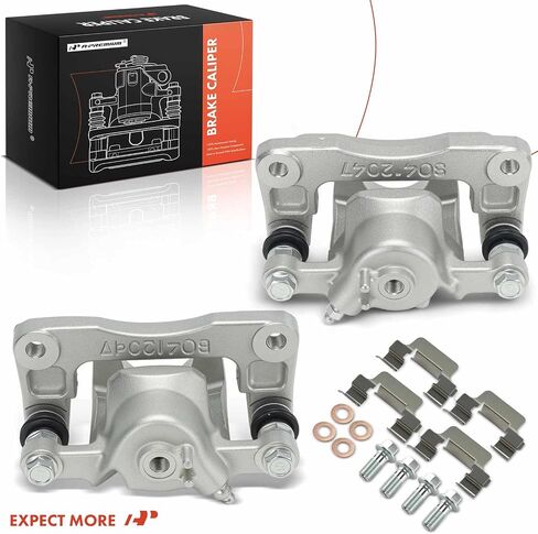 A-Premium Disc Brake Caliper Assembly with Bracket Compatible with Hyundai Vehicles - Santa Fe 2001-2006 - Rear Driver and Passenger Side, 2-PC Set in Saudi Arabia