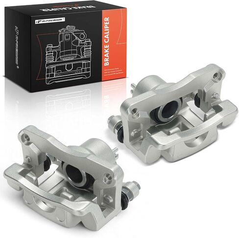 A-Premium Disc Brake Caliper Assembly with Bracket Compatible with Hyundai Vehicles - Santa Fe 2001-2006 - Rear Driver and Passenger Side, 2-PC Set in Saudi Arabia