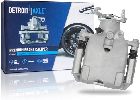 Detroit Axle - الخلفية اليسرى الفرامل الفرجار لشيفروليه Impala Limited Malibu Buick Lacrosse Regal Cadillac Xts Saab 9-5 ، الفرجار فرامل القرص الجانبي السائق مع استبدال القوس in Kuwait