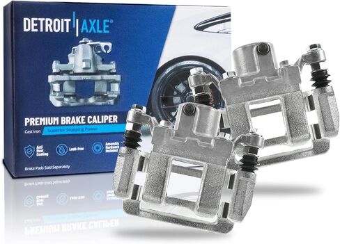 Detroit Axle - 2pc الفرجار الخلفي الفرامل لـ Hyundai 2011-2015 Sonata Kia Optima قرص الفرجار مع Brackets 2012 2013 2014 استبدال in Kuwait