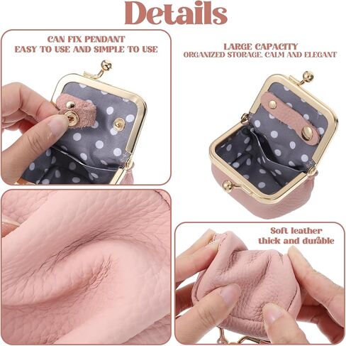 Mini Jewelry Box, Travel Jewelry Box Genuine Leather Mini Boxes Portable Vintage Organizer Case Storage Gift Boxes for Girls Women Earring Necklace Rings Bracelets Coin in Saudi Arabia