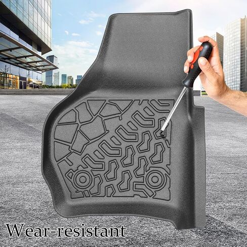 Pickup Truck Floor Mats for Ford F-150 2015-2025 | F150 Lightning 2022-2025 SuperCrew Cab TPE All Weather Car Liners Custom Fit F150 Accessories in Saudi Arabia