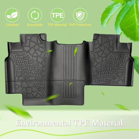 Pickup Truck Floor Mats for Ford F-150 2015-2025 | F150 Lightning 2022-2025 SuperCrew Cab TPE All Weather Car Liners Custom Fit F150 Accessories in Kuwait