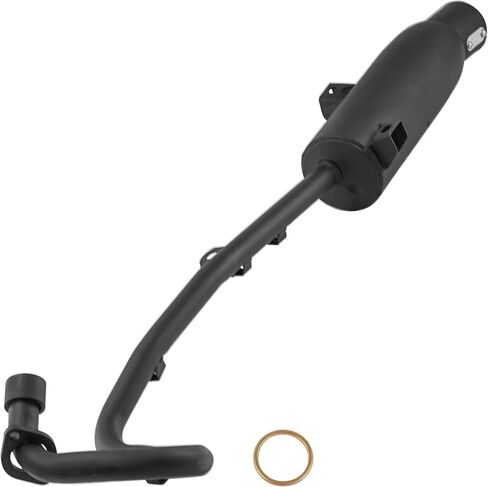 Caltric Muffler with Pipe Gasket Compatible with Honda TRX300FW FourTrax 300 4X4 1988 1989 1990 1991 in Saudi Arabia