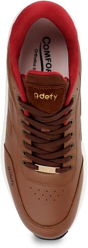 G-Defy Starglide Men's Men's Orthopedic Leather Shoes | أحذية رياضية المشي المتميزة مع VersoShock® Aircloud Sole للراحة طوال اليوم ، والدعم النشط الطويل والناشط | تقويم العظام الحر in Kuwait