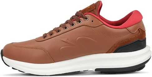 G-Defy Starglide Men's Men's Orthopedic Leather Shoes | أحذية رياضية المشي المتميزة مع VersoShock® Aircloud Sole للراحة طوال اليوم ، والدعم النشط الطويل والناشط | تقويم العظام الحر in Kuwait