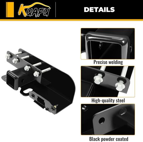 Kuafu 2 "Trailer Hitch متوافق مع 2021-2025 Ford Bronco 2 Door 4 Door Class 3 Trailer Tow Hitch Assembly Steel Black in Kuwait