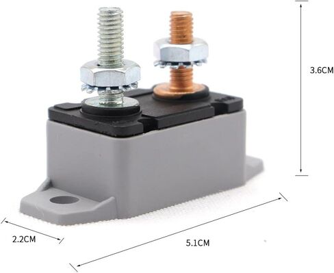 ZOOKOTO 12-24V 50 Amp ATV Automatic Reset Circuit Breaker Fuse holder 50A in Kuwait