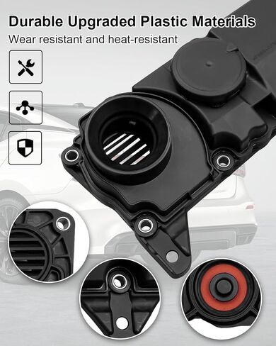 PCV Valve Oil Trap w/Gasket Fit for Volvo XC90 XC60 S60 S80 S90 V60 V90 XC40 XC70 2.0L 4 Cylinder 2014 2015 2016 2017 2018-2021, Replace 32140004 32242753 31430923 31670210 31316184 in Saudi Arabia
