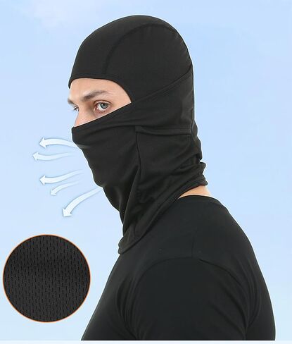 INOGIH Fresh and Breathable Balaclava Face Mask UV Protector Cooling Neck Gaiter Ski-Mask for Women and Men in Saudi Arabia