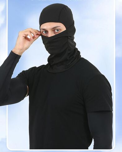 INOGIH Fresh and Breathable Balaclava Face Mask UV Protector Cooling Neck Gaiter Ski-Mask for Women and Men in Saudi Arabia