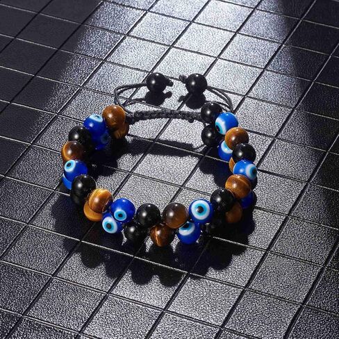 Triple Protection Bracelet Handmade Bracelets Natural Stone Healing Bracelet Bring Luck Energy Bracelets Unisex in Kuwait