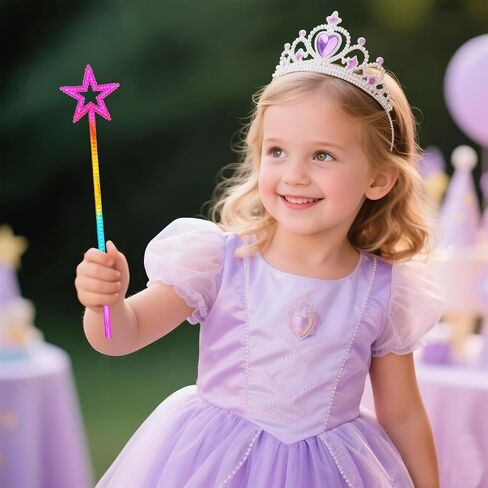 Nydotd 2pcs Star Wands, 13 Inches Fairy Princess Wand Elf Baton Angel Wand Sticks Princess Wand Magic Wand for Birthday Party Wedding Christmas Cosplay Masquerade Dress Up Shows (Silver) in Kuwait