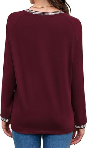Long Sleeve Shirts for Women Fall Business Casual Blouses Crewneck Pleated Work Tunic Tops 2025 in Saudi Arabia