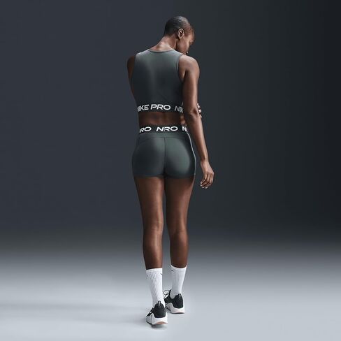 Nike Women's Pro 3" Training Shorts (US, Alpha, Small, Regular, Regular, Sundial/White) in Saudi Arabia
