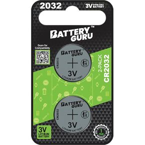 Key Battery Replacement for Hyundai Tucson (2007-2024 Tucson CR2032 3V Remote Battery Pack of 2) Powered by BatteryGuru