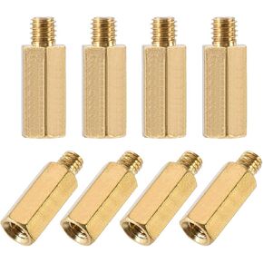 uxcell M3x10mm+3mm Male-Female Brass Hex PCB Motherboard Spacer Standoff for FPV Drone Quadcopter, Computer & Circuit Board 30pcs