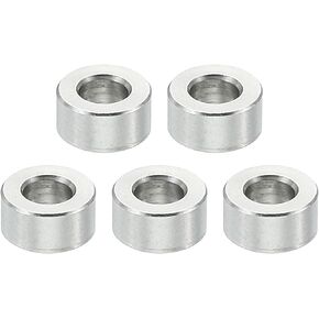 PATIKIL M3 Stainless Steel Spacers, 5 Pcs Metal Spacer Stainless Steel 3.1mm ID x 6mm OD X6mm L Stainless Steel Spacers Screw Standoff Round for 1/8 Inch or M3 Screw Bolts