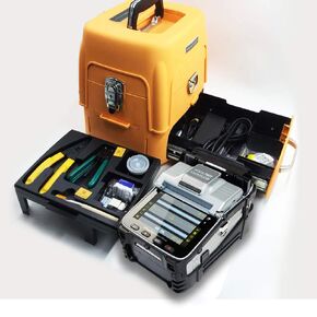 SM&MM Automatic Intelligent Optical Fiber Fusion Splicer Optical Fiber Welding Splicing Machine & Fiber Cleaver Kit (Ai-8C)