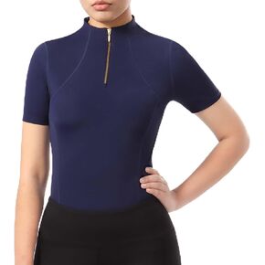 Harrison Howard Equestrian Tops for Women Short Sleeve Quick-Dry Sports Shirt