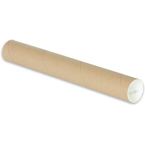 CLAUVINCK 2" x 15" Kraft Mailing Tube, shipping, Heavy Duty Mailers Poster Tube Packing 2 inches x 15 inches Office